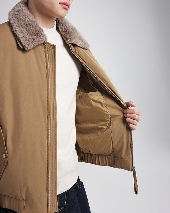 Detachable Fur Collar Down Jacket