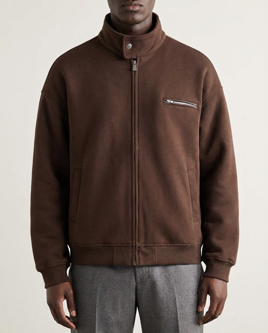 The Structured Cleanfit Stand Collar Jacket