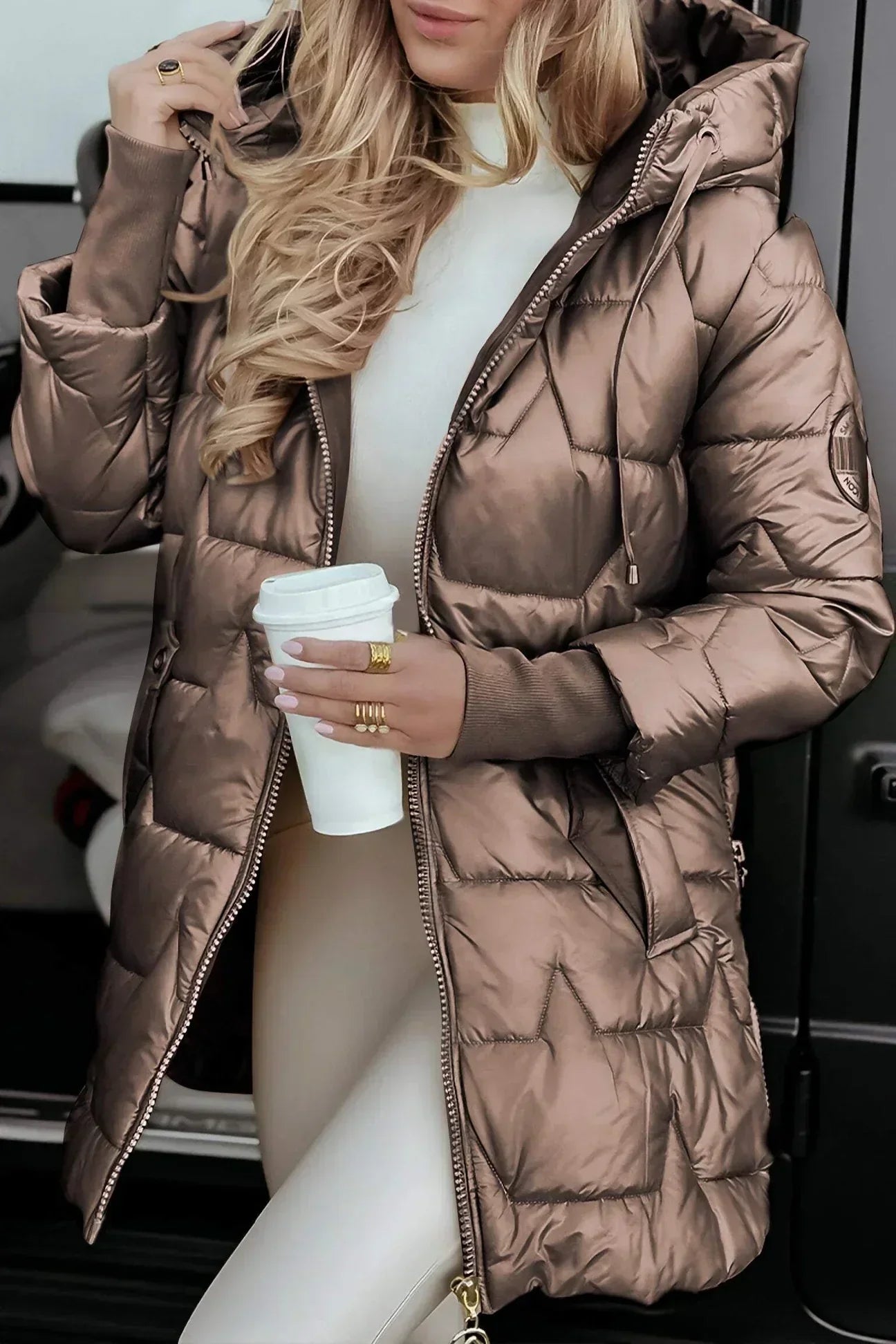 Nolwen™ – Stylish Padded Winter Coat with Hood