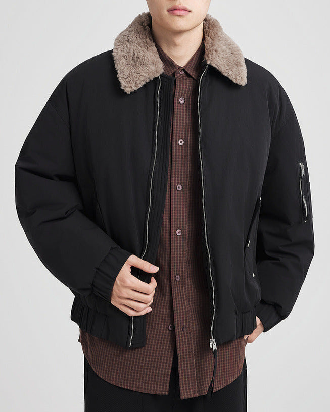 Detachable Fur Collar Down Jacket