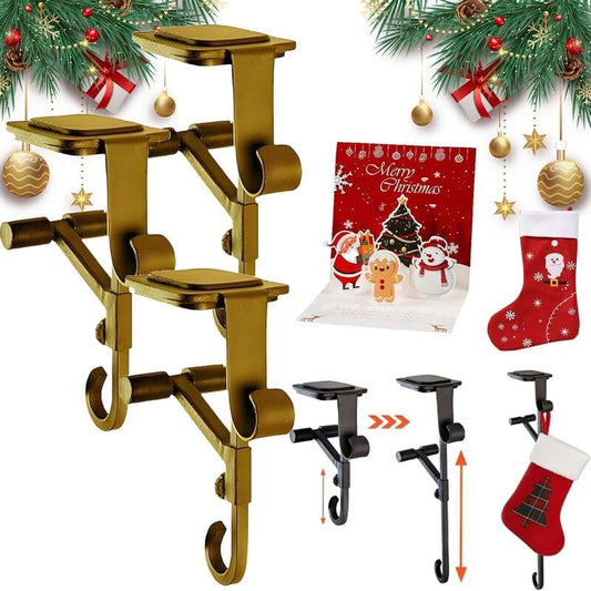 2-in-1 Adjustable Christmas Stocking and Garland Holder