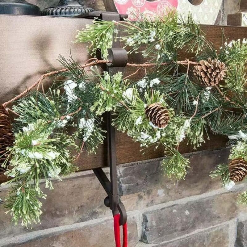 2-in-1 Adjustable Christmas Stocking and Garland Holder