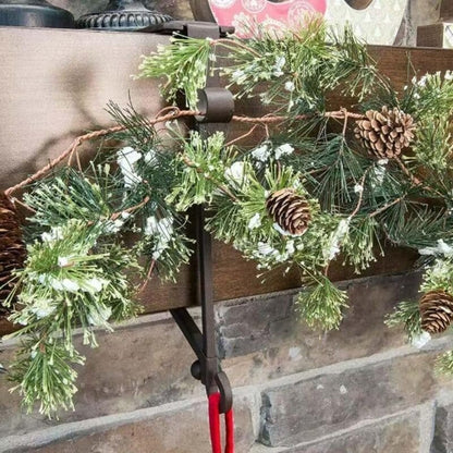2-in-1 Adjustable Christmas Stocking and Garland Holder