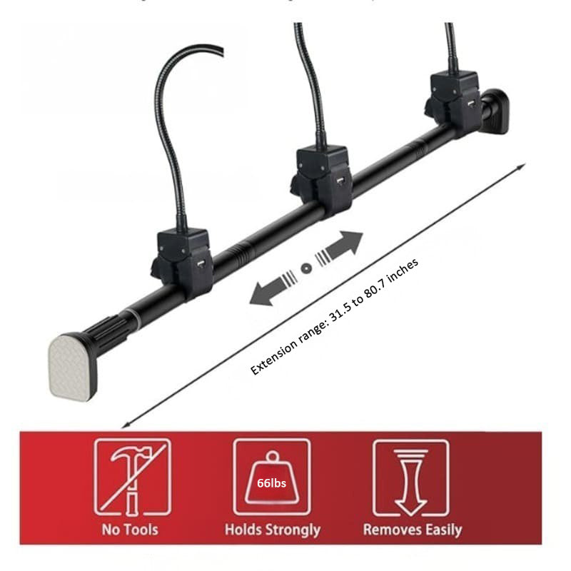 Adjustable Christmas Garland Hanger for Front Door – No Drill, Stainless Steel Design