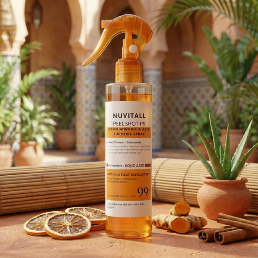 Nuvitall Peel Shot - Kojic + Turmeric Body Peel Spray