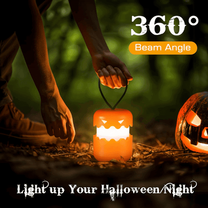 Halloween Pumpkin Lantern, Collapsible Jack-O-Lantern LED Decoration