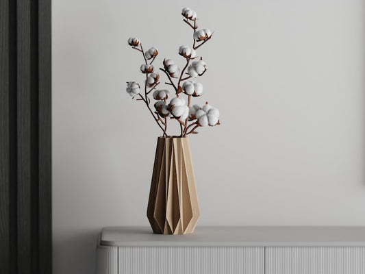 Modern Geometric Vase – Minimalist Home Décor